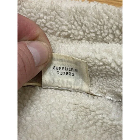 St John's Bay Phoebe Of Friends Jacket Women's S Beige Suede 90s Penny Lane